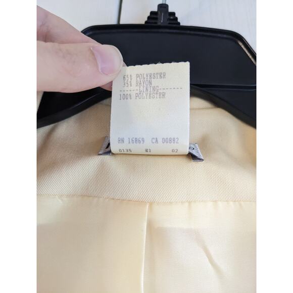 VTG That's Me Women's Yellow Polyester Blend Formal Vest & Pant Set Size 11/12 - Picture 5 of 10